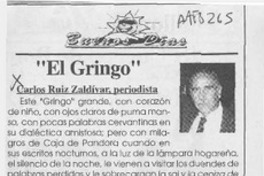 "El gringo"  [artículo] Carlos Ruiz Zaldívar.