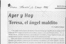 Teresa, el ángel maldito  [artículo] Andrés Gómez.