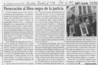 Persecución al libro negro de la justicia  [artículo] Horacio Marín.