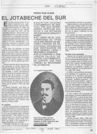 El Jotabeche del sur  [artículo] Augusto Poblete Solar.