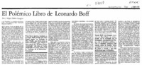 El polémico libro de Leonardo Boff