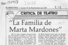 "La familia de Marta Mardones"  [artículo] Agustín Letelier.