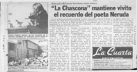 "La Chascona" mantiene vivito el recuerdo del poeta Neruda  [artículo]