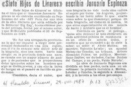 "Siete hijos de Linares" escribía Januario Espinoza