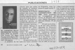 "El Cardenal Silva Henríquez, luchador por la justicia"  [artículo].