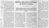 Iglesia y educación en el futuro de América Latina  [artículo] Felipe Herrera.