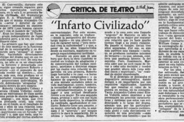 "Infarto civilizado"  [artículo] Eduardo Guerrero.