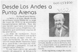 Desde Los Andes a Punta Arenas  [artículo] René Leiva Berríos.