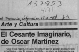 El cesante imaginario, de Oscar Martínez  [artículo] Miguel Angel Díaz.