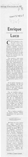Enrique Luco  [artículo] Mario Cánepa Guzmán.