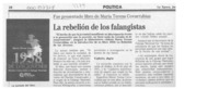 La Rebelión de los falangistas  [artículo].