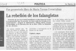 La Rebelión de los falangistas  [artículo].