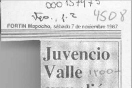 Juvencio Valle cumplió 87 años  [artículo].