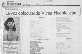 La Voz coloquial de Vilma Huentelicán