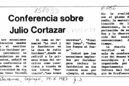 Conferencia sobre Julio Cortázar  [artículo].