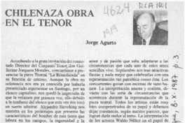 Chilenaza obra en el Tenor  [artículo] Jorge Agurto.