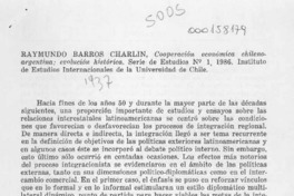 Raymundo Barros Charlín  [artículo] Roberto Durán S.