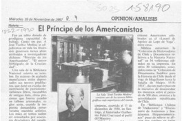 El príncipe de los americanistas  [artículo] Rubén Moore.