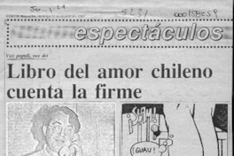 Libro del amor chileno cuenta la firme  [artículo].