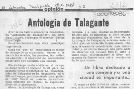 Antología de Talagante  [artículo].