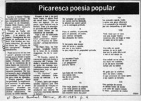 Picaresca poesía popular  [artículo] Tizio.