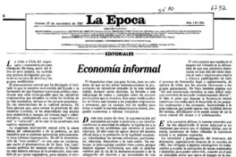 Economía informal  [artículo].