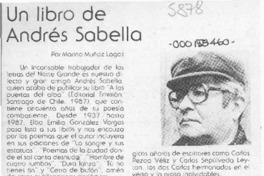 Un libro de Andrés Sabella  [artículo] Marino Muñoz Lagos.