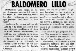 Baldomero Lillo  [artículo].