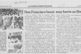 Don Francisco lanzó muy fuerte su libraco  [artículo].