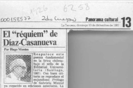 El "Réquiem" de Díaz-Casanueva