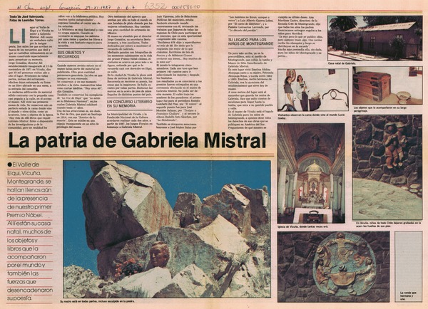La patria de Gabriela Mistral