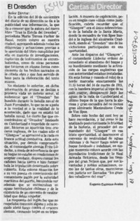El Dresden  [artículo] Eugenio Espinosa Avalos.