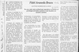 Fidel Araneda Bravo  [artículo] Alfonso Rodríguez Llanos.
