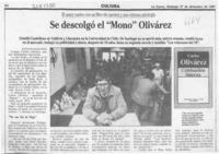 Se descolgó el "Mono" Olivárez  [artículo] Antonio Martínez.