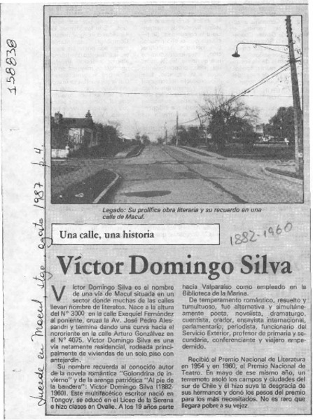 Víctor Domingo Silva  [artículo].
