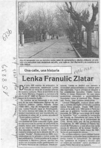 Lenka Franulic Zlatar  [artículo].