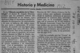 Historia y medicina  [artículo] Andrés Sabella.