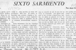 Sixto Sarmiento  [artículo] José Vargas Badilla.