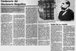 Centenario del "Diccionario Biográfico"