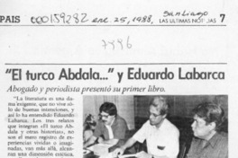 "El Turco Abdala -- " y Eduardo Labarca  [artículo].