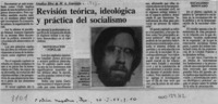 Revisión teórica, ideológica y práctica del socialismo  [artículo].