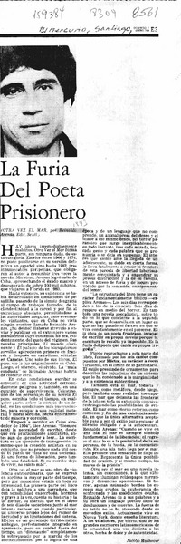 La furia del poeta prisionero  [artículo] Jacobo Machover.