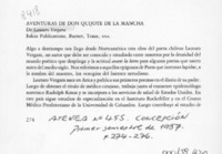 Aventuras de don Quijote de la Mancha  [artículo] Antonio Campaña.