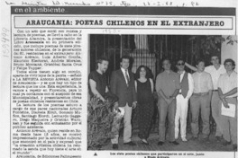 Araucanía, poetas chilenos en el extranjero
