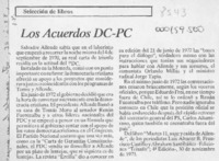 Los Acuerdos DC-PC  [artículo].