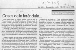 Cosas de la farándula --  [artículo] Sergio Ramón Fuentealba.