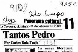 Tantos Pedro  [artículo] Carlos Ruiz Tagle.
