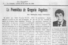 La poemática de Gregorio Angelcos  [artículo] Wellington Rojas Valdebenito.