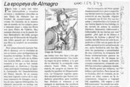 La epopeya de Almagro  [artículo] Tito Castillo.