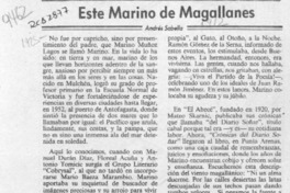 Este Marino de Magallanes  [artículo] Andrés Sabella.